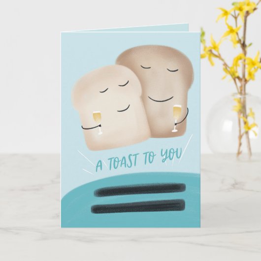 記念日に乾杯! カード (黄色い花)