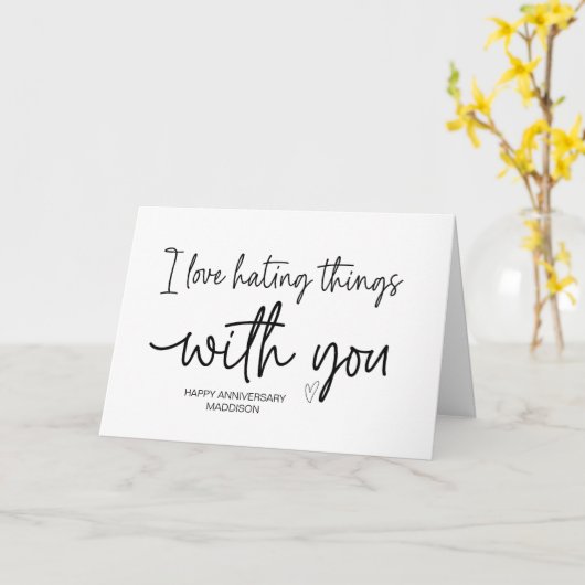 記念日に贈る贈り物を愛する愛 カード (黄色い花)