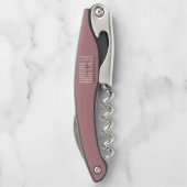 記念日のあいだ結婚の幸せなバラ ソムリエナイフ (裏面)