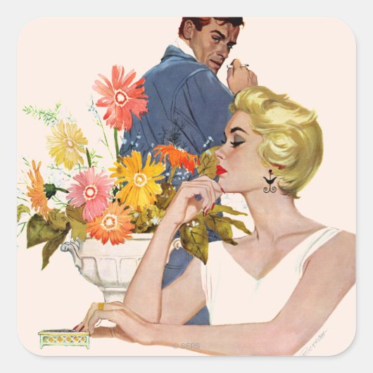 記念日のけんか スクエアシール (正面)