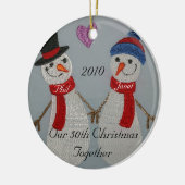 記念日のオーナメント セラミックオーナメント (左)