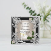 記念日のクリーム結婚ブラックを保存 セーブザデート (スタンド正面)