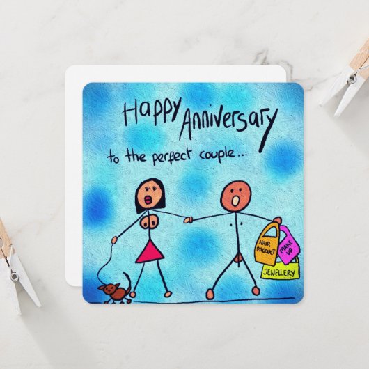 記念日のグリーティングカード カード (正面/裏面インサイチュ)