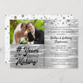 記念日のシルバーイヤーズ イン ザ メイキング フォト 招待状 (正面/裏面)