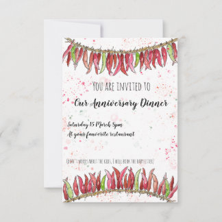 記念日のディナー招待ギフト 出欠カード