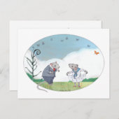 記念日のネズミたち ポストカード (正面/裏面)