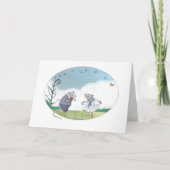 記念日のネズミ カード (正面)