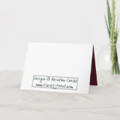 記念日のバラ カード (裏面)