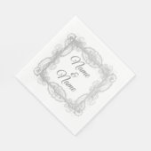 記念日のパーソナライズ結婚、特別な機会 スタンダードランチョンナプキン (角)