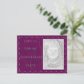 記念日のパーティの招待状 インビテーションポストカード (スタンド正面)