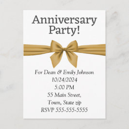 記念日のパーティの招待状 インビテーションポストカード