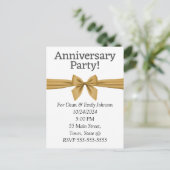 記念日のパーティの招待状 インビテーションポストカード (スタンド正面)