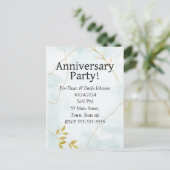 記念日のパーティの招待状 インビテーションポストカード (スタンド正面)