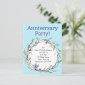 記念日のパーティの招待状 インビテーションポストカード (スタンド正面)