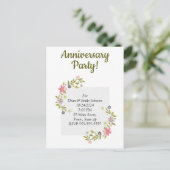 記念日のパーティの招待状 インビテーションポストカード (スタンド正面)