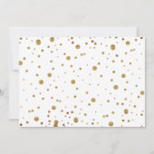 記念日のブラックゴールド 何年もの歳月を経て 招待状 (裏面)