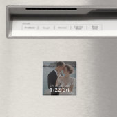 記念日のプレゼントに写真と日付をカスタマイズ マグネット (インサイチュ (食洗機))