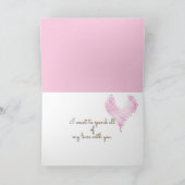 記念日のベッドで猫 カード (内部)