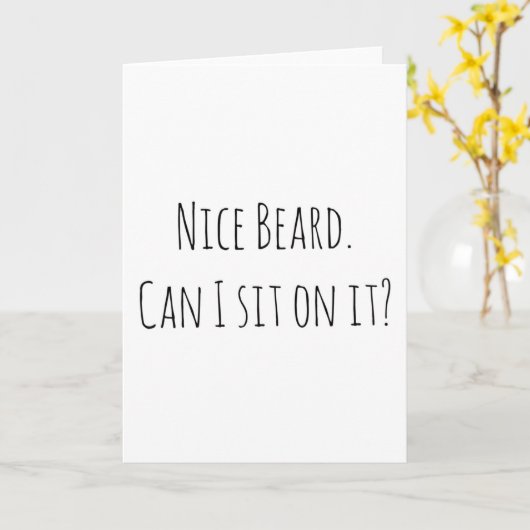 記念日のボーイフレンドのバースデー・カードの素晴らしいひげ カード (黄色い花)