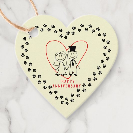 記念日のメッセージカード フェイバータグ (正面)