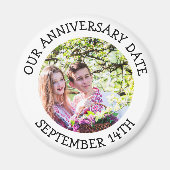 記念日のリマインダパーソナライズされたーマグネット マグネット (正面)