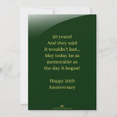 記念日の個人おめでとうカード (裏面)