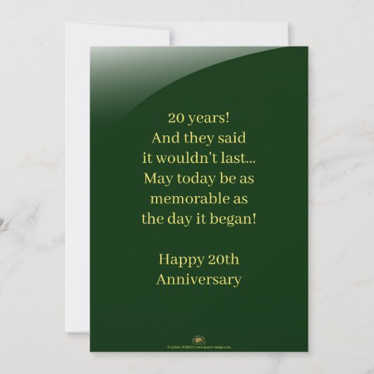 記念日の個人おめでとうカード (裏面)