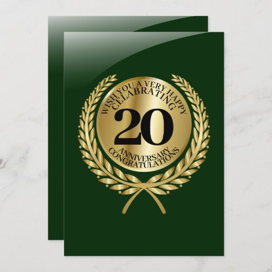 記念日の個人おめでとうカード (正面/裏面)