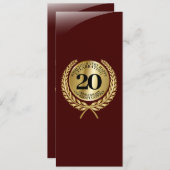 記念日の個人おめでとうカード (正面/裏面)