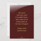 記念日の個人おめでとうカード (裏面)