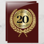 記念日の個人おめでとうカード (正面/裏面)