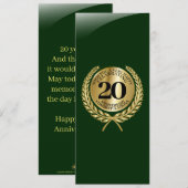 記念日の個人おめでとうカード (正面/裏面)