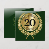 記念日の個人おめでとうカード (正面/裏面)