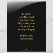 記念日の個人おめでとうカード (裏面)