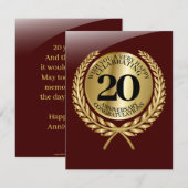 記念日の個人おめでとうカード (正面/裏面)