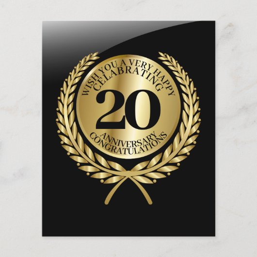 記念日の個人おめでとうカード (正面)