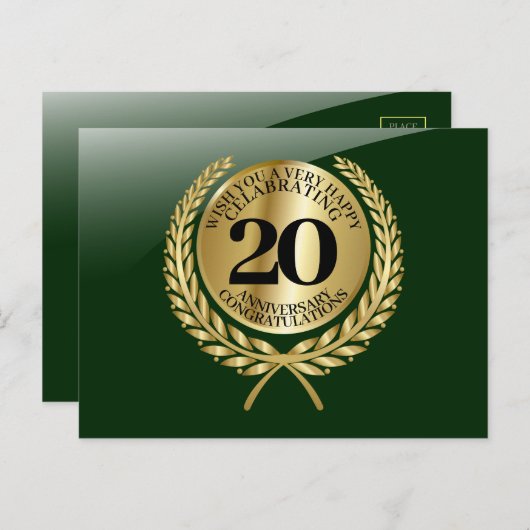 記念日の個人おめでとうカード シーズンポストカード (正面/裏面)