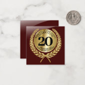 記念日の個人おめでとうカード ノートカード (正面/裏面インサイチュ)