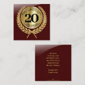 記念日の個人おめでとうカード ノートカード (正面/裏面)