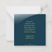 記念日の個人おめでとうカード ノートカード (裏面)