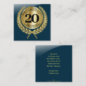 記念日の個人おめでとうカード ノートカード (正面/裏面)