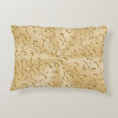 記念日の写真のギフトの黒および金ゴールドの枕 アクセントクッション (裏面)