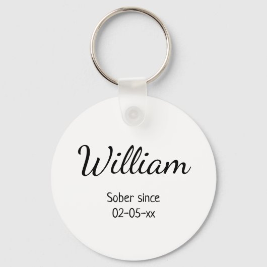 記念日の名前をカスタムすると日付 キーホルダー (裏面)