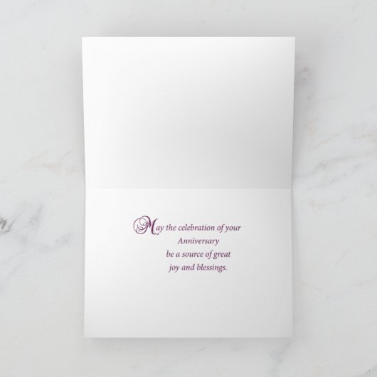 記念日の宗教生命、尼僧、花および十字 カード (内部)