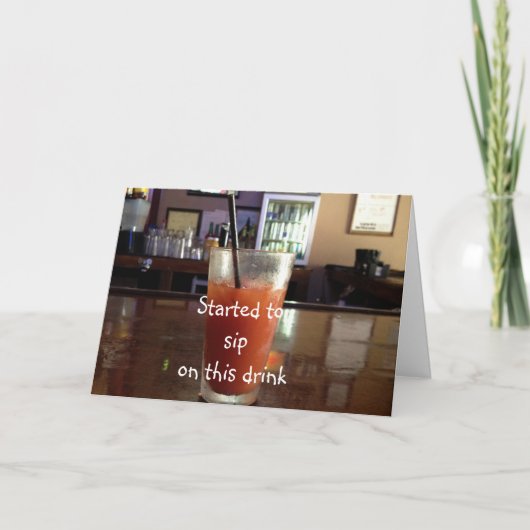 記念日の応援に一杯 カード (正面)