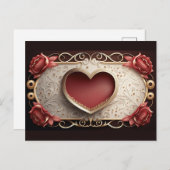 記念日の愛バレンタイン ポストカード (正面/裏面)