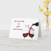 *記念日の愛*息子とあなたの妻カード カード (黄色い花)