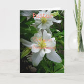 記念日の折り畳みグリーティングカードの牧師 カード (正面)