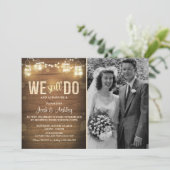 記念日の招待状 ラスティック ヴォウ リニューアル パーティー 招待状 (スタンド正面)