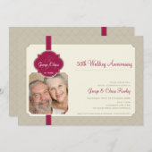 記念日の招待状 :: 愛情 7L 招待状 (正面/裏面)